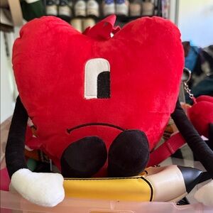 Red Heart-Shaped Backpack